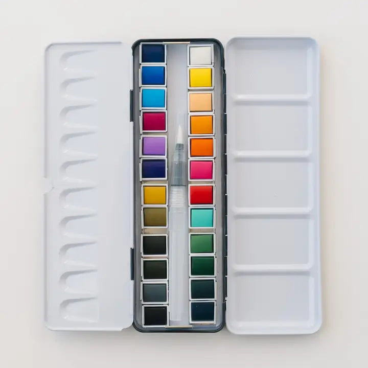 24-Color Watercolor Pallet
