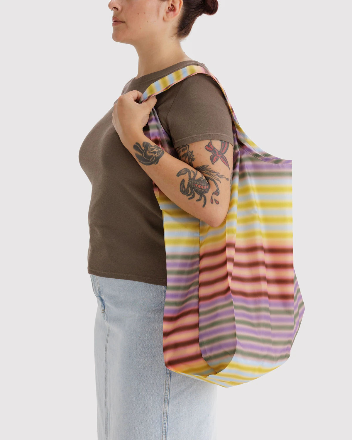 Gradient Stripe Multi Baggu Reusable Bag - Ali's Wagon