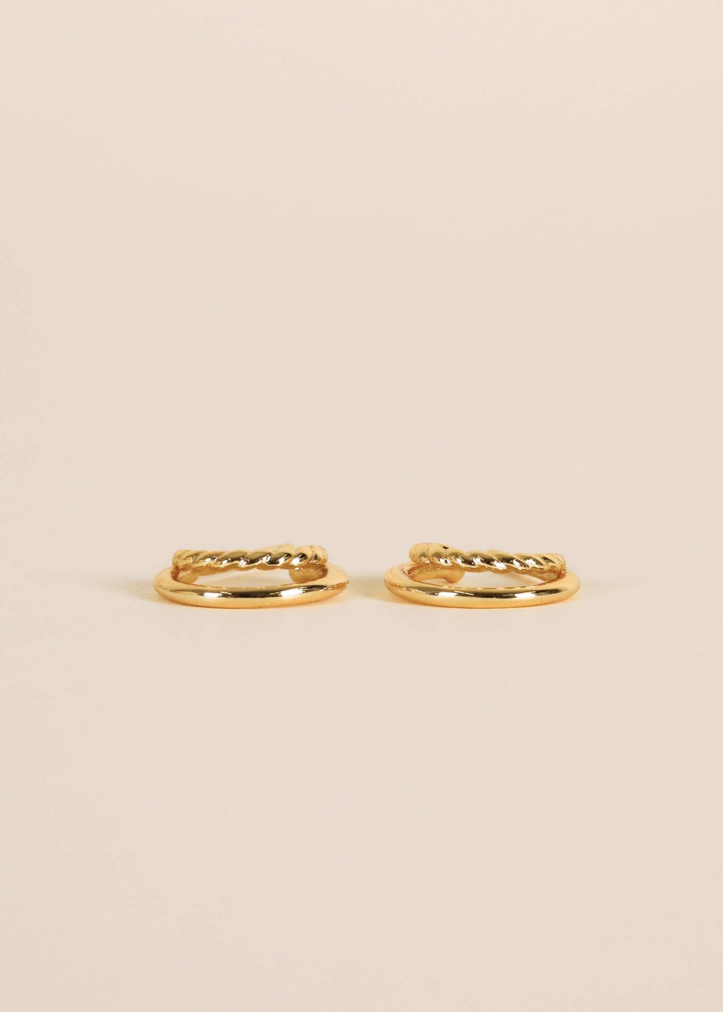 Gold Double Hoop Earrings