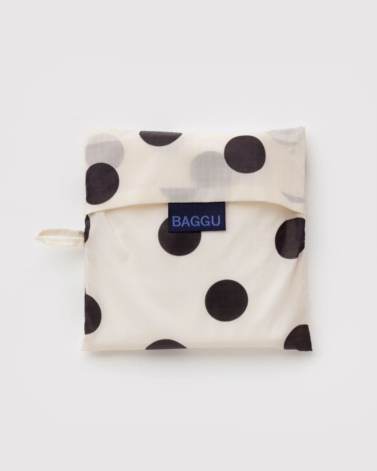 Cream and Black Polka Dot Reusable Bag