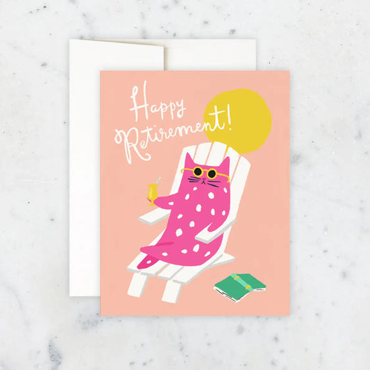 Kitty Retirement Greeting Card