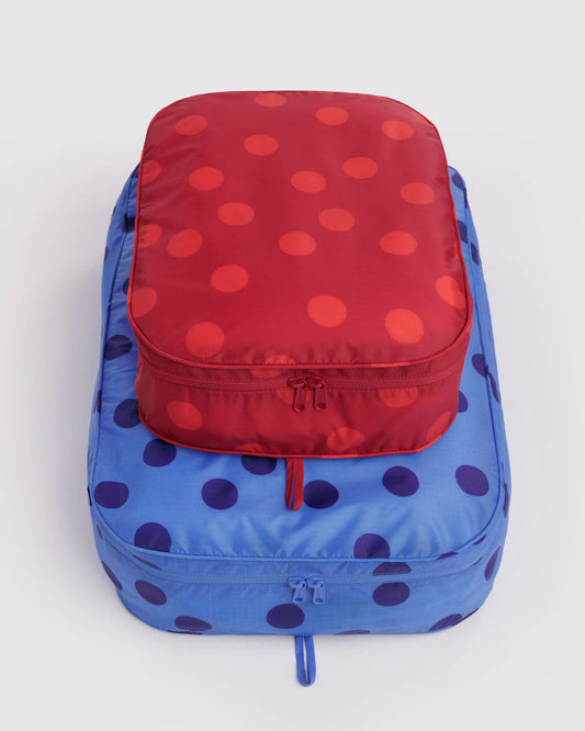 Polka Dot Mix Packing Cube Set Large