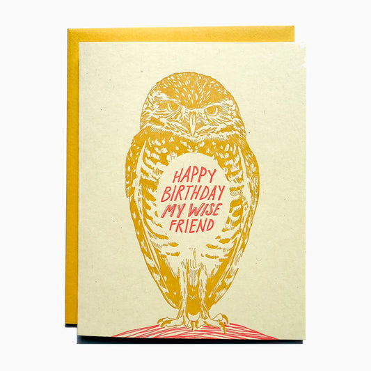 Wise Friend Birthday Card