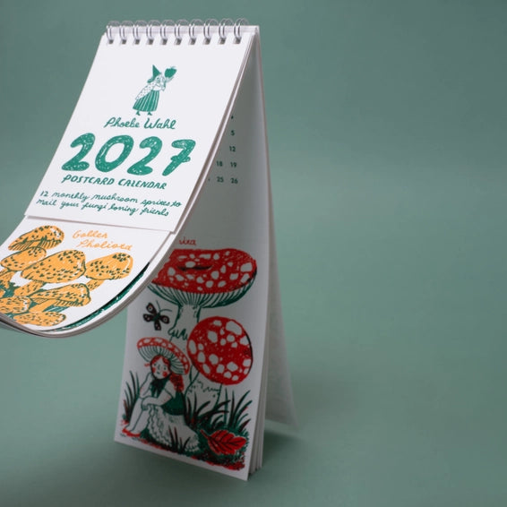 2027 Phoebe Wahl Postcard Wall Calendar