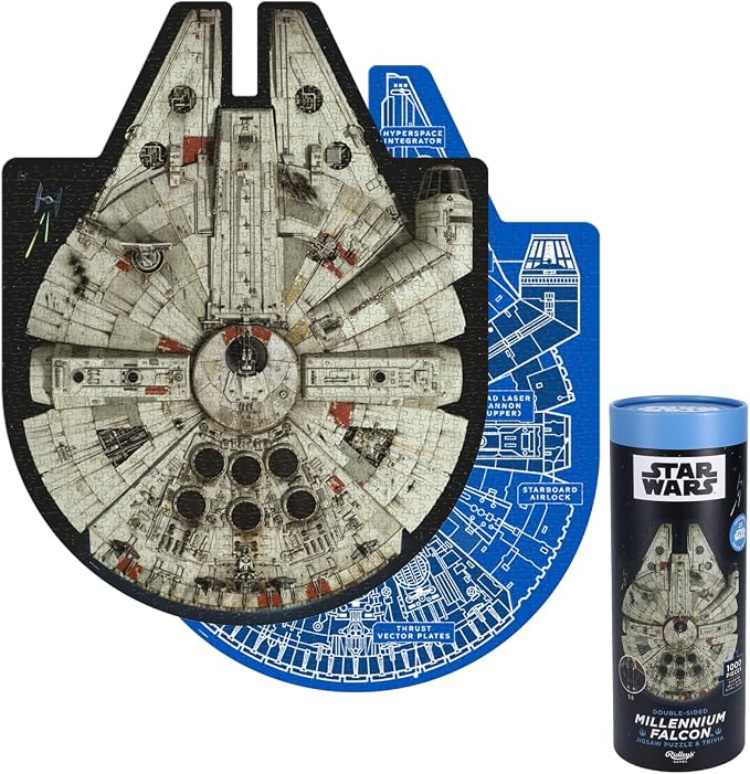 Star Wars Millenium Falcon 1000 Piece Puzzle & Trivia