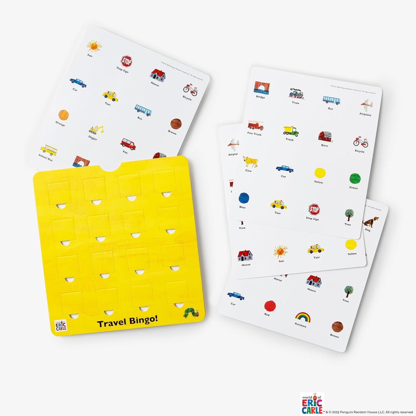 The Very Hungry Caterpillar's Travel Bingo Game