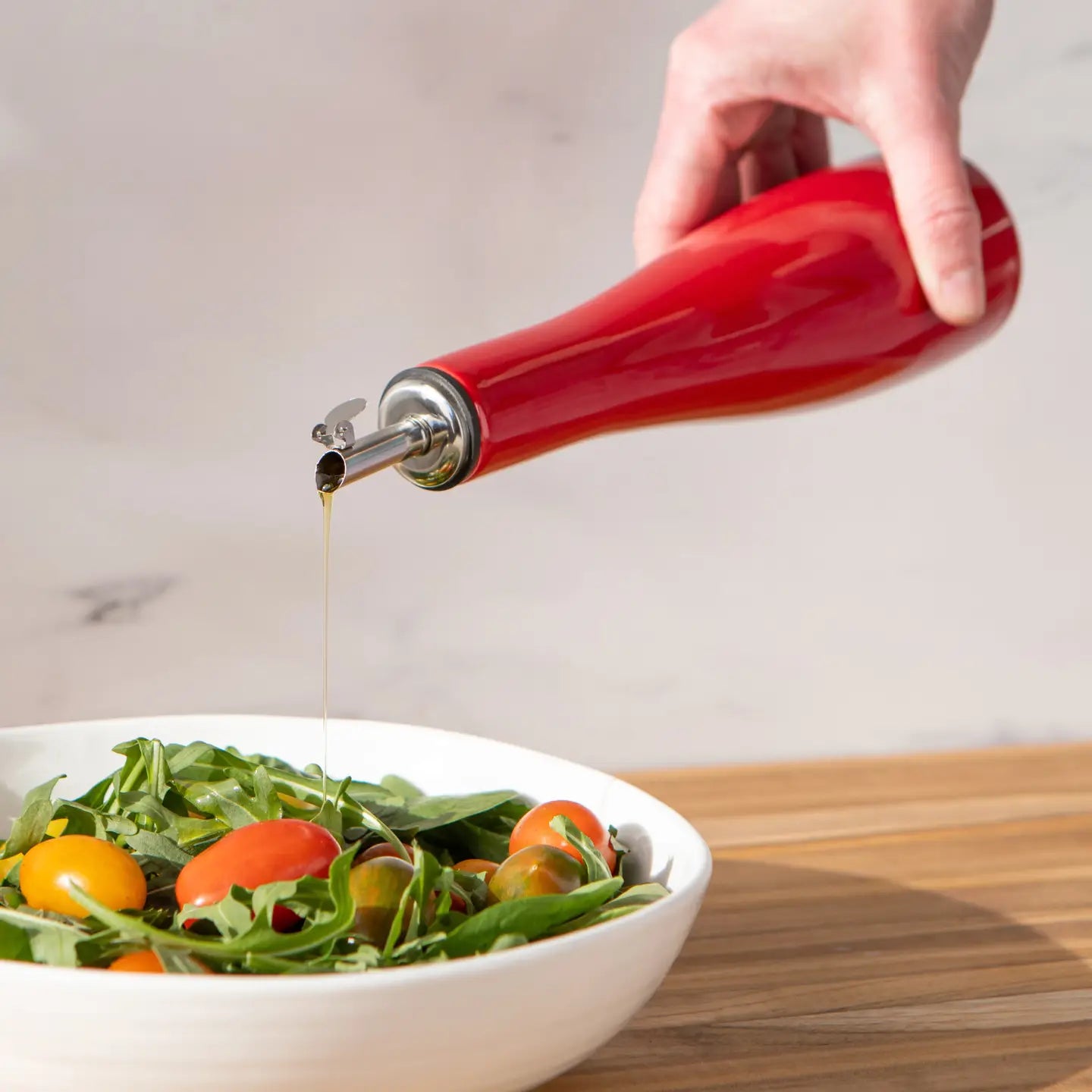 Red Stoneware Cruet