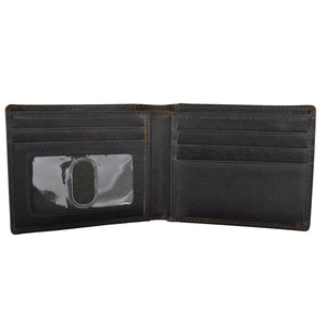 Chocolate Bifold Wallet with ID Window
