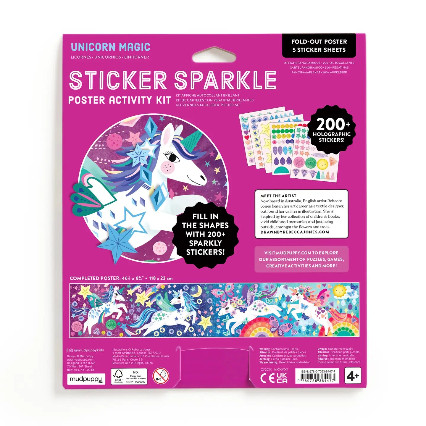 Sticker Sparkle Poster Activity Kit: Unicorn Magic - Ali's Wagon