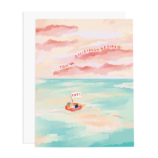 Officially Retired Greeting Card