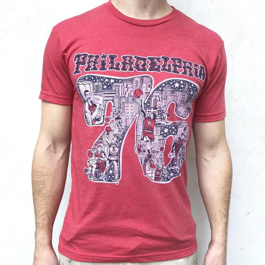 76ers Red Tee