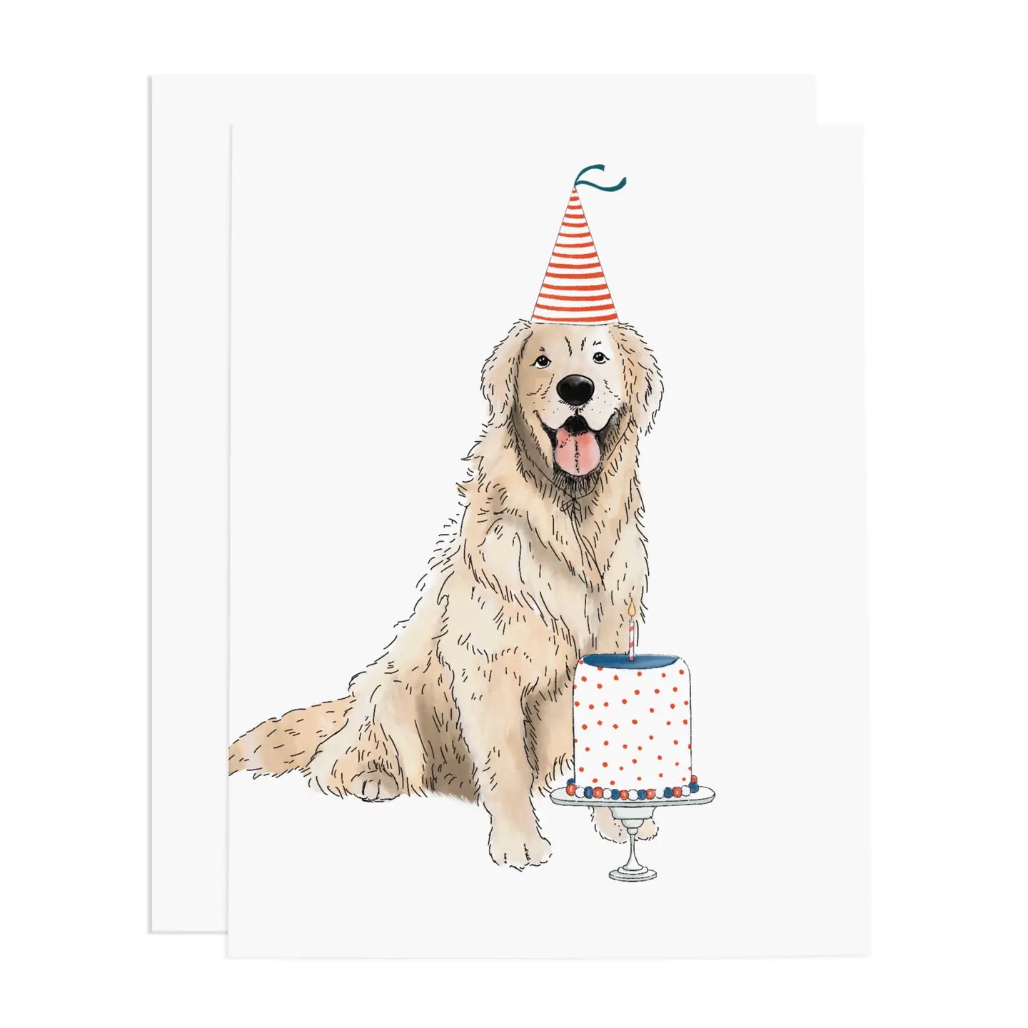 Golden Retriever Birthday Card