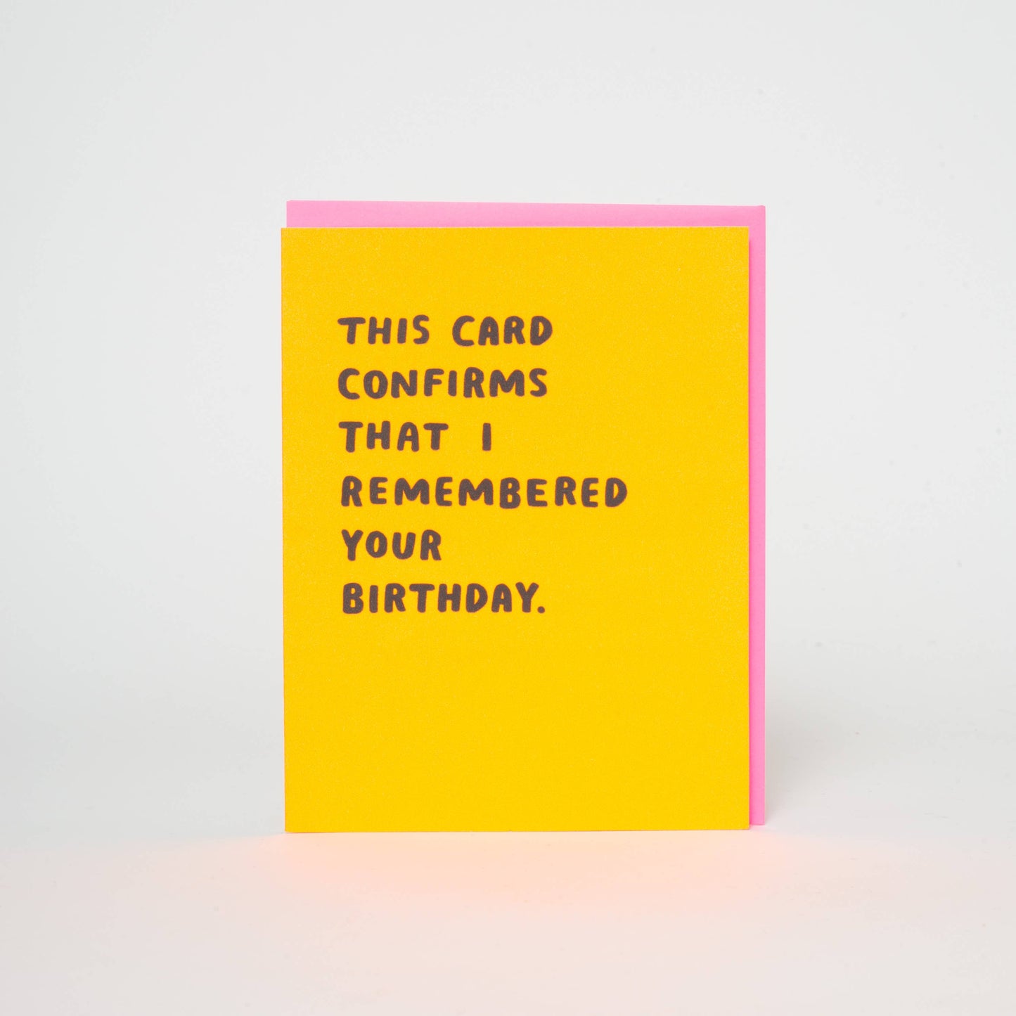 Confirmed Birthday Greeting Card