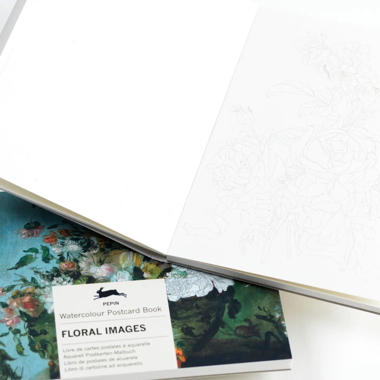 Floral Images Watercolour Postcard Book