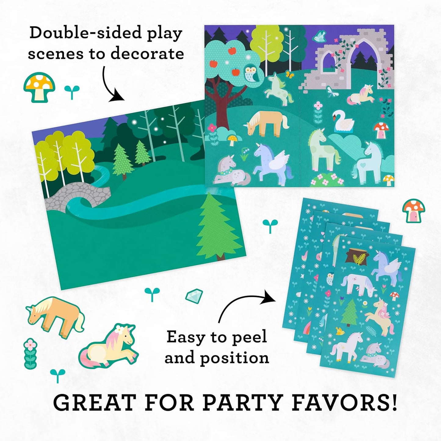 Mini Sticker Set: Unicorn Forest