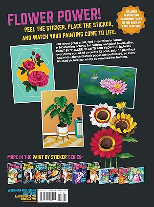 Paint by Sticker: Plants and Flowers