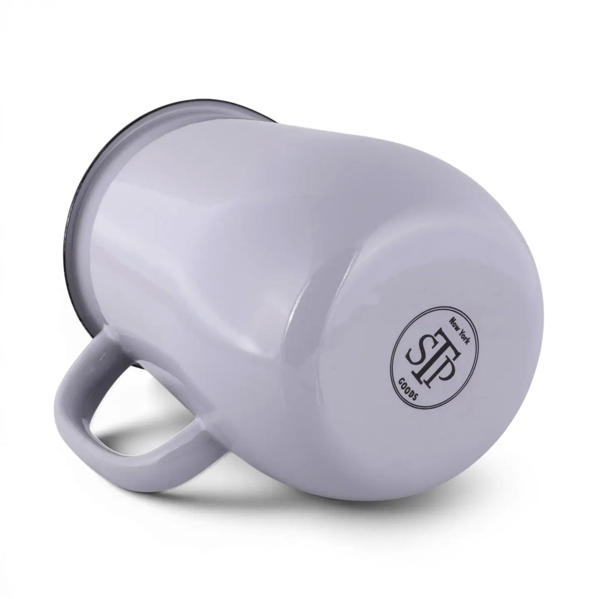 Pebble Gray Vintage Enamel Pitcher