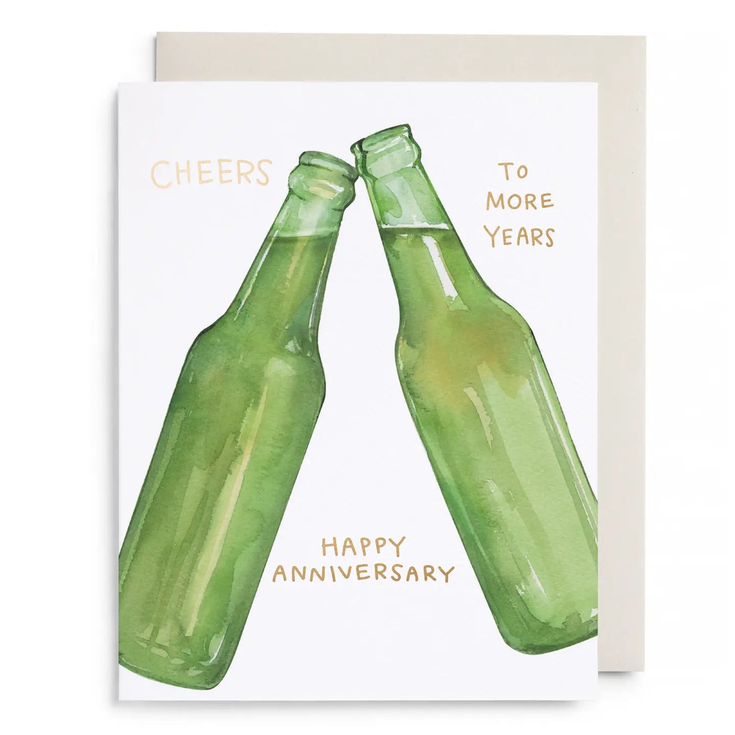 Beer Cheer Anniversary Greeting Card