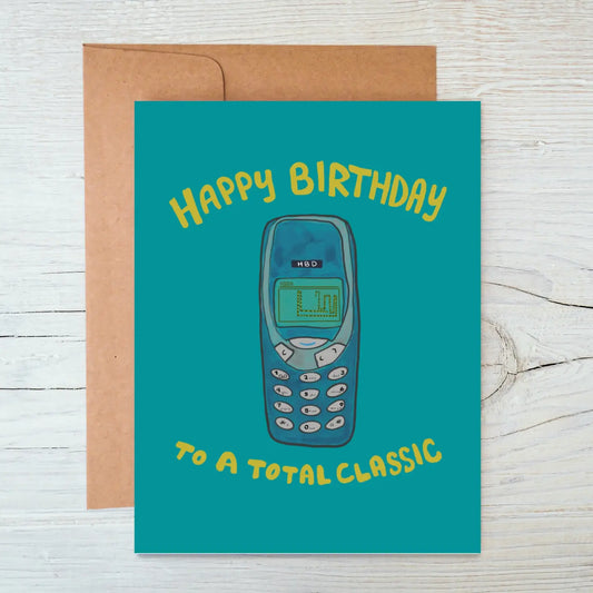 Nokia Snake Retro Birthday Card