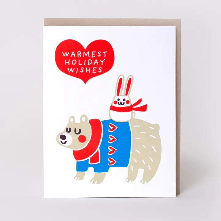 Bear & Bunny Holiday Card