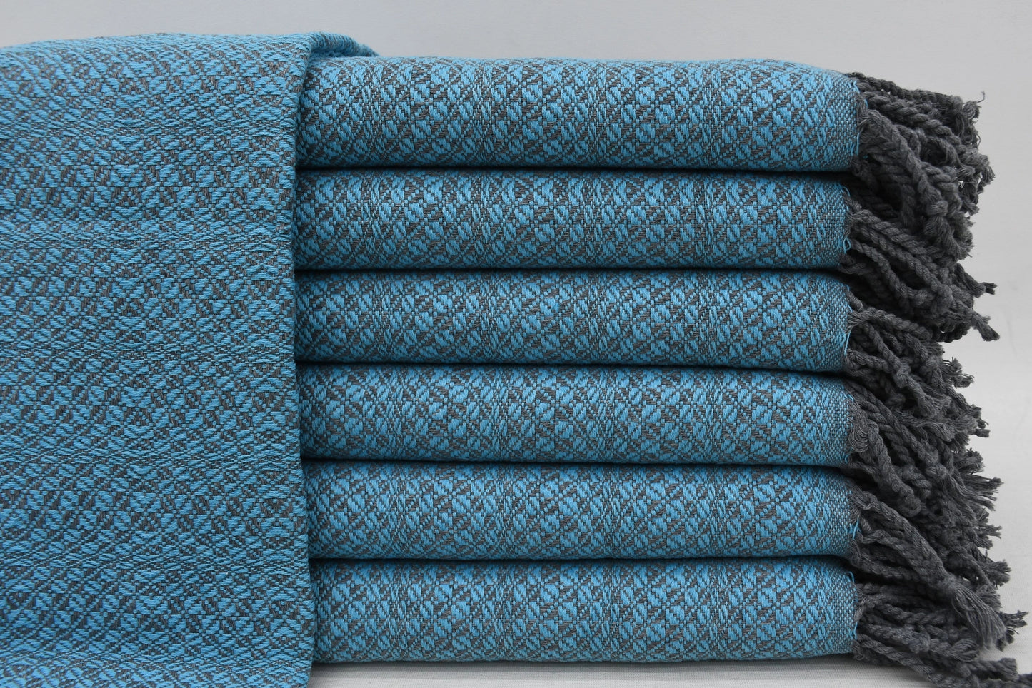 Sauna Peshtemal and Pareo Blue Turkish Bath Towel