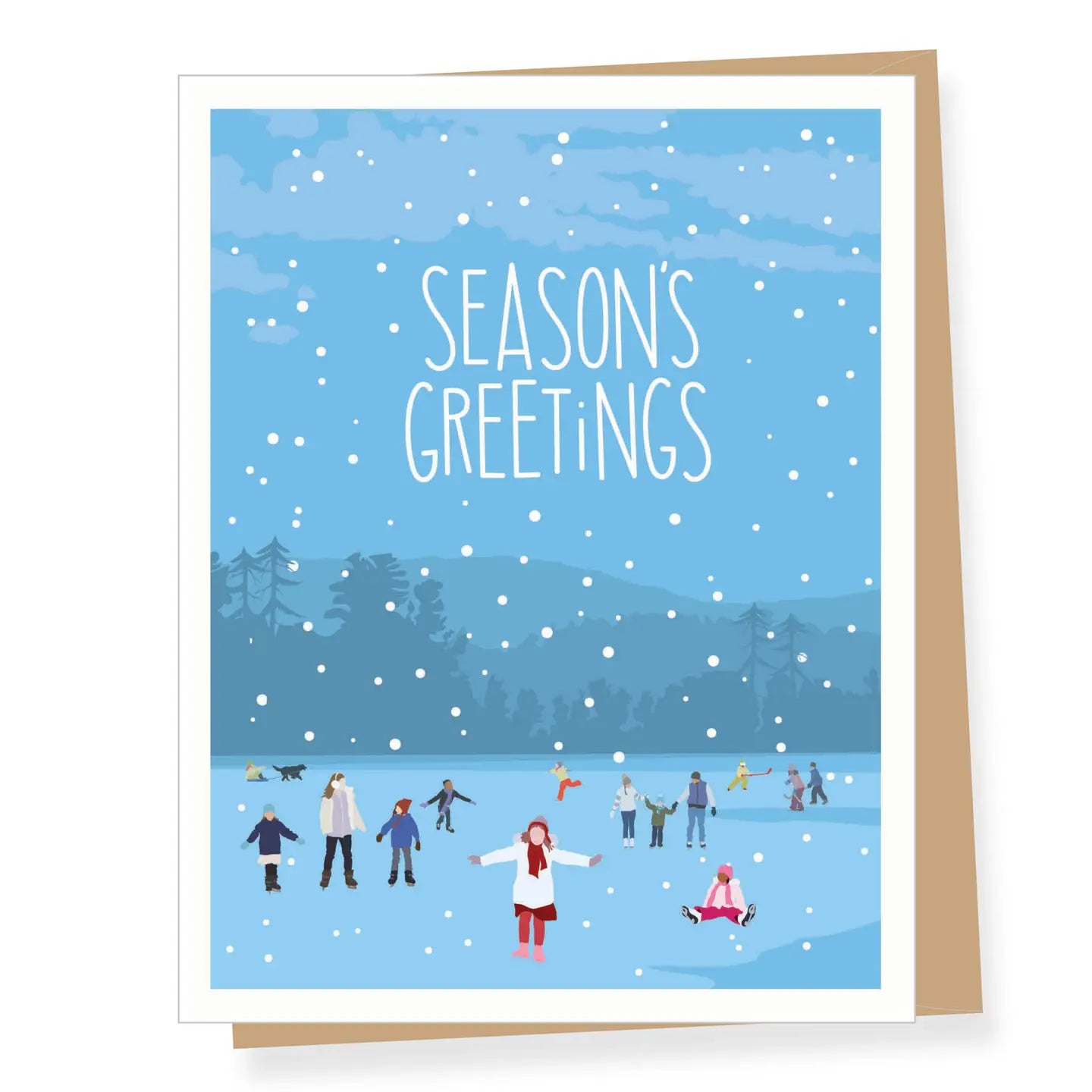 Skating Holiday Card