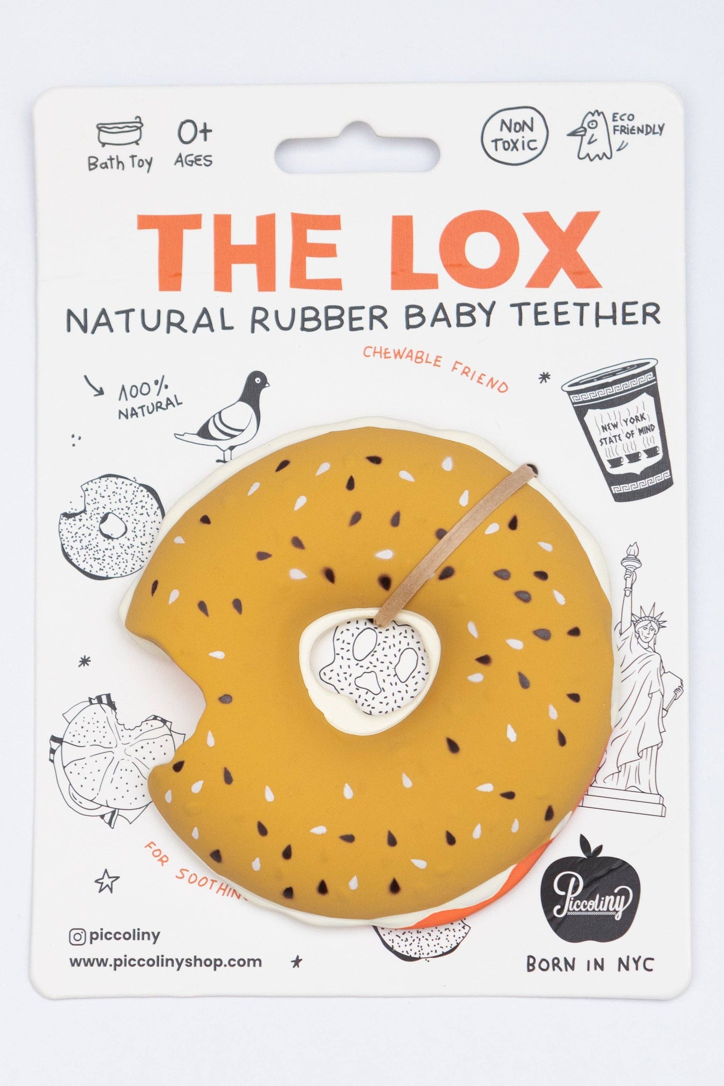 Bagel with Lox Teether