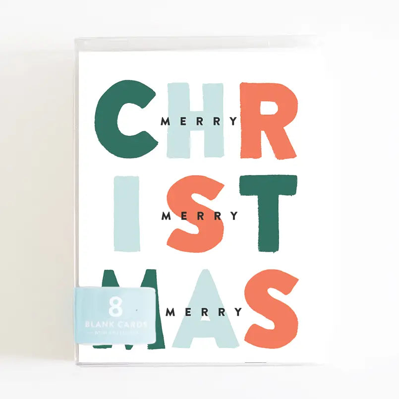 Merry, Merry, Merry Christmas Boxed Card Set