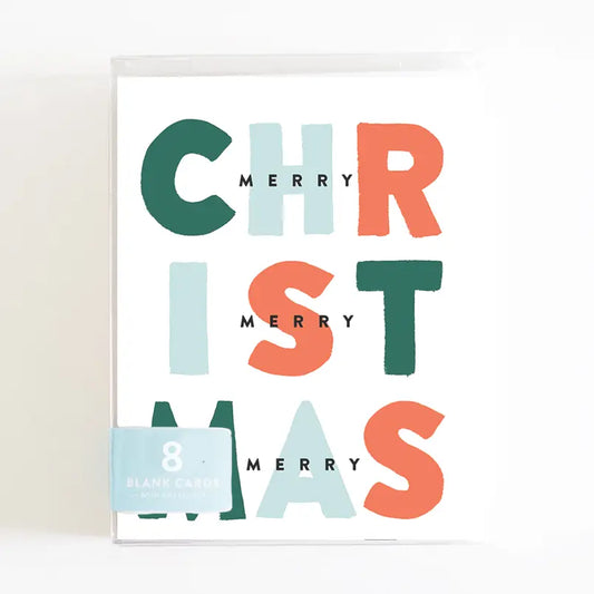 Merry, Merry, Merry Christmas Boxed Card Set