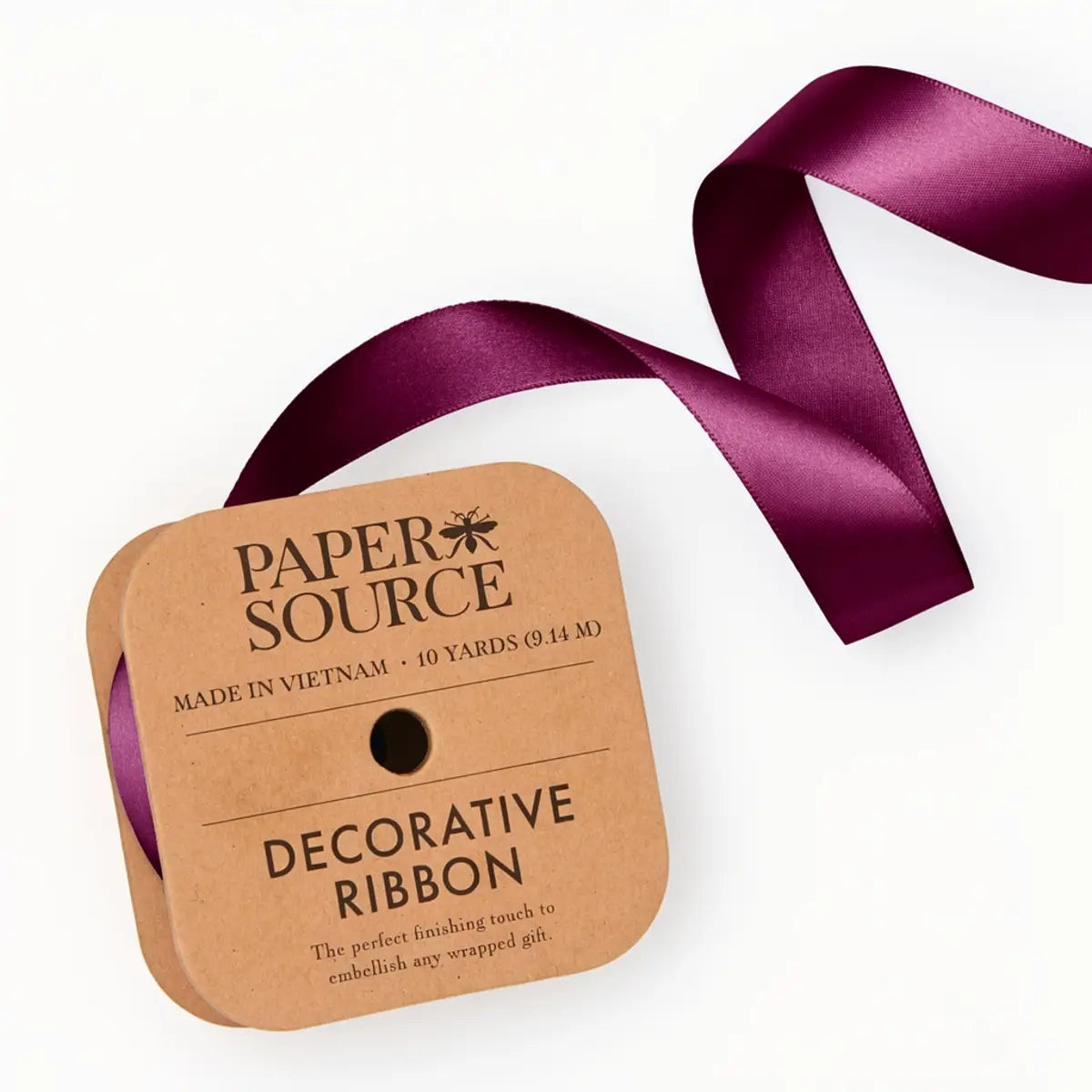 Raisin Satin Ribbon - 1 inch