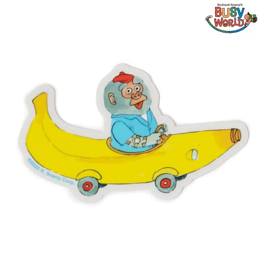 Banana Car Richard Scarry Sticker
