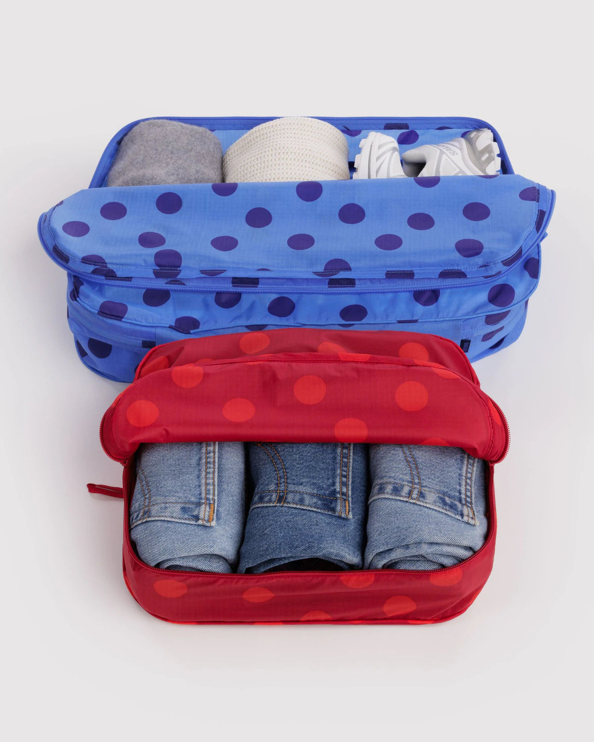Polka Dot Mix Packing Cube Set Large