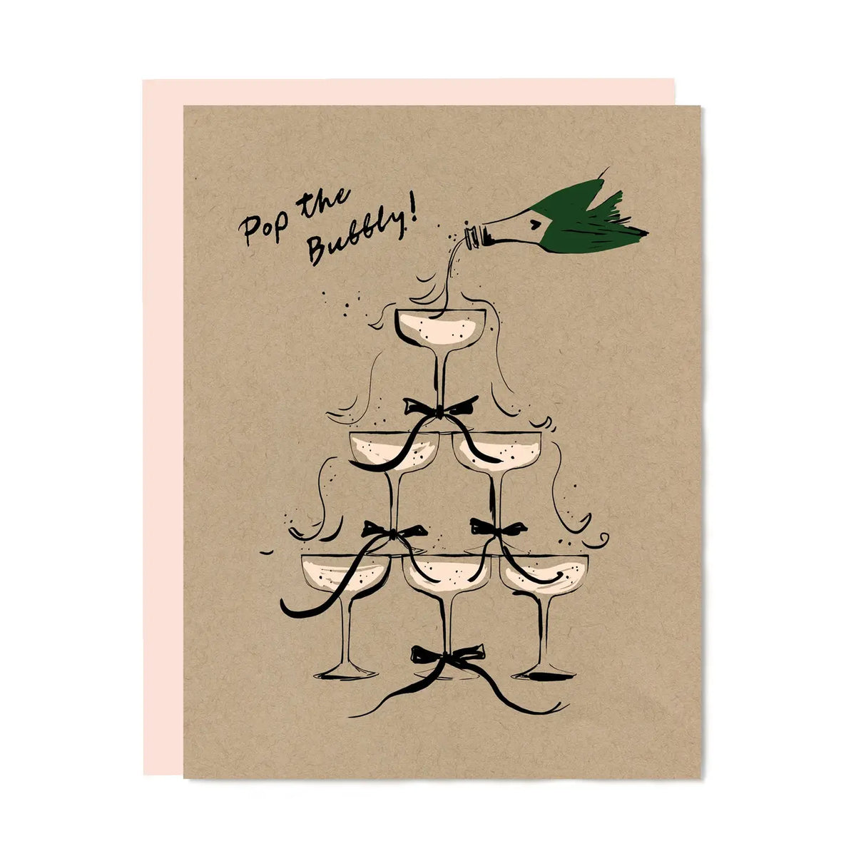 Pop the Bubbly Greeting Card