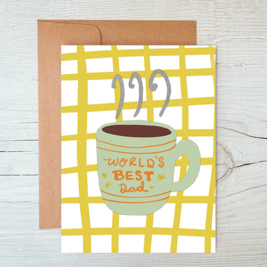 World's Best Dad Mug Father's Day Card