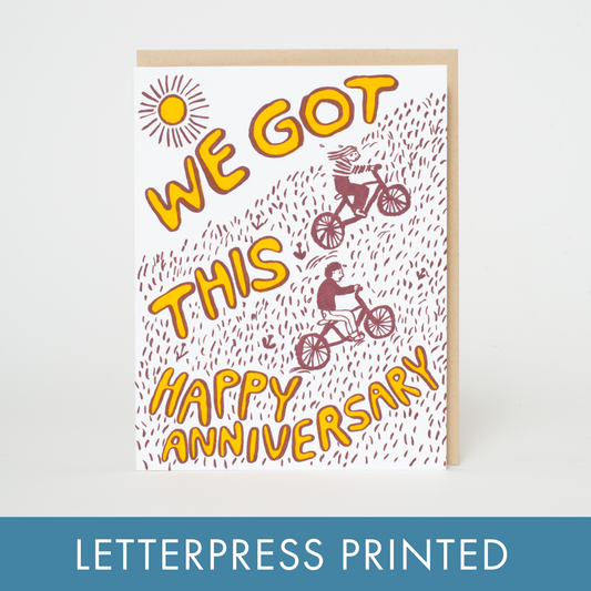 We Got This Anniversary Bikes Greeting Card