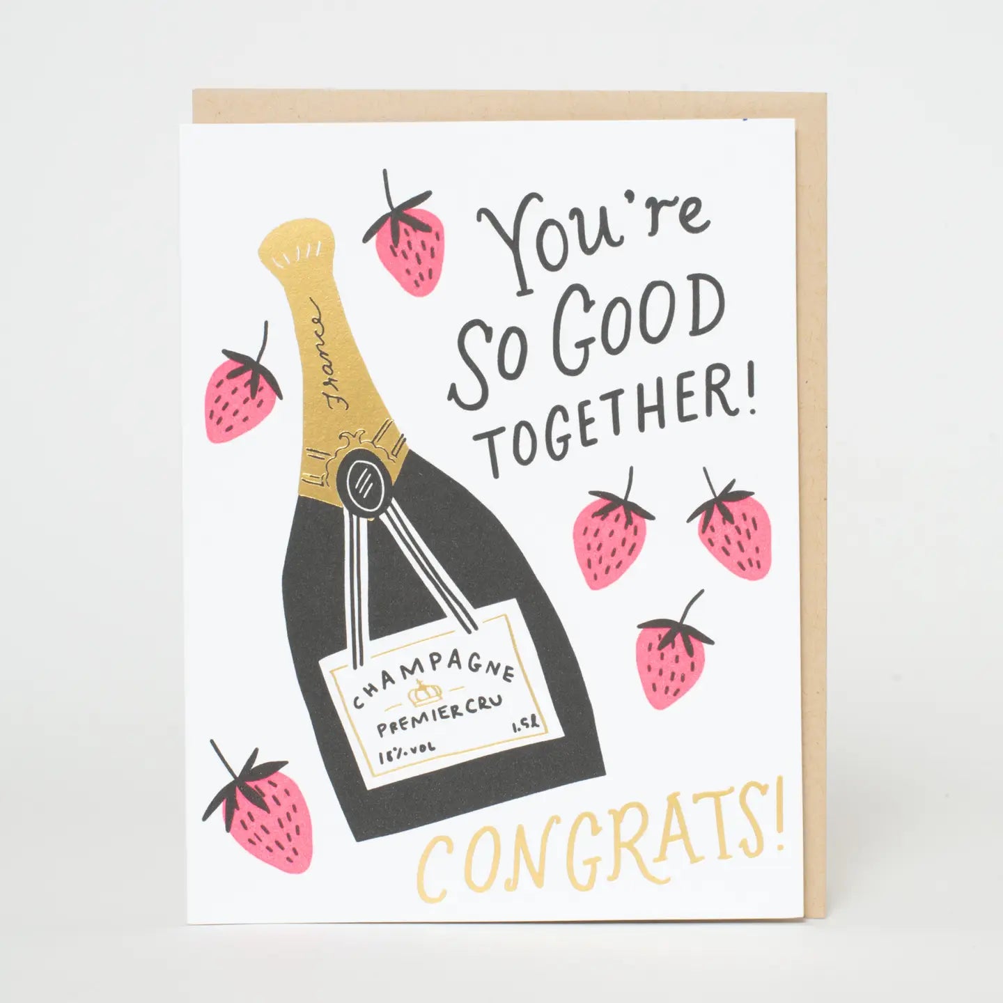 Wedding Champagne Card - Ali's Wagon