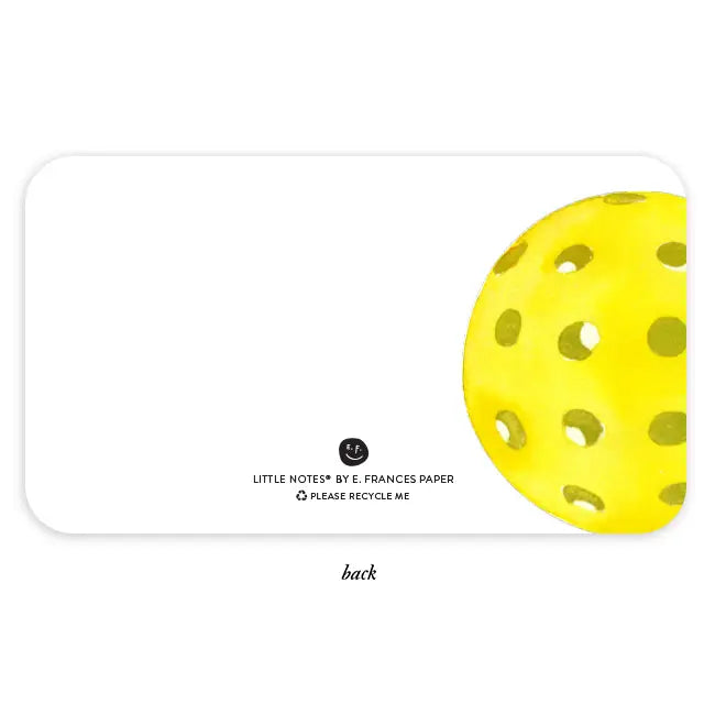 Pickleball Little Notes