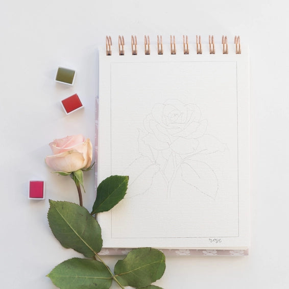 Flowers Watercolor Book