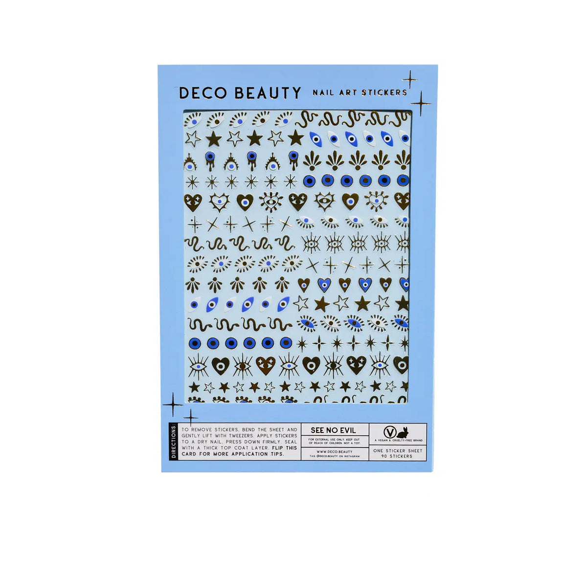 See No Evil Nail Stickers