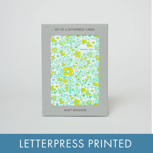 Thank You Floral Greeting Cards - Boxed Set