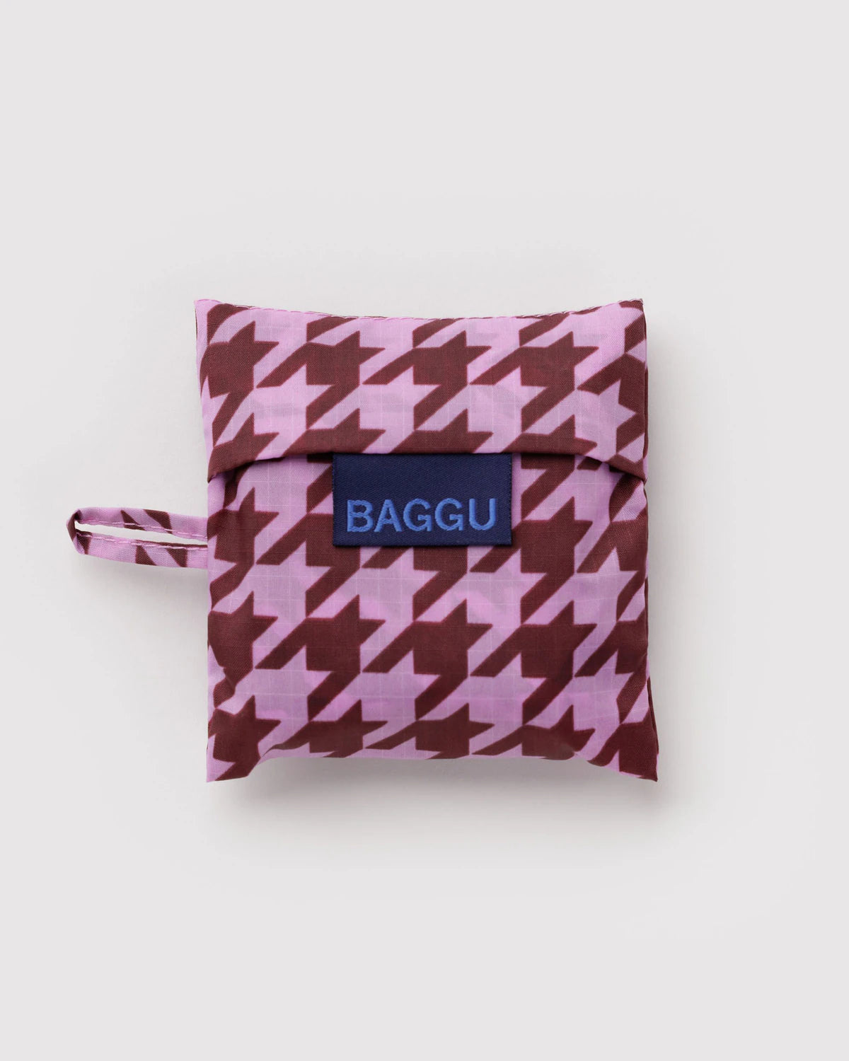 Pink Houndstooth Reusable Bag