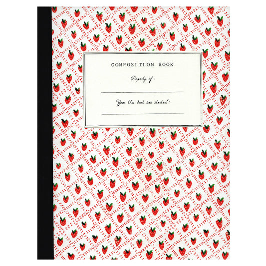 Strawberries Composition Book