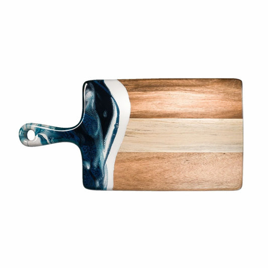 Navy White Metallic Medium Cheeseboard