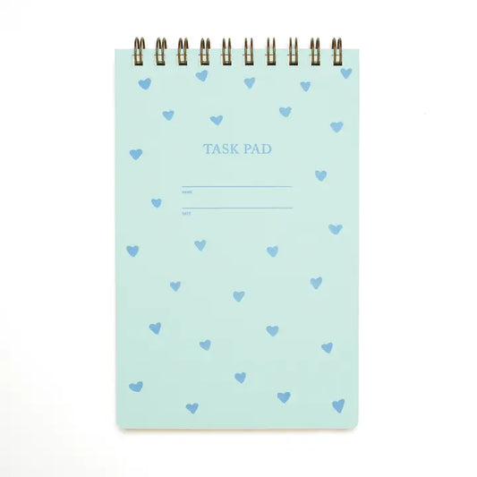 Blue Hearts Task Pad