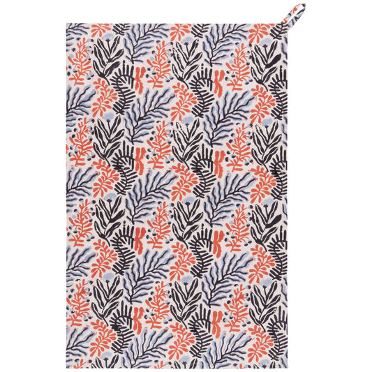 Block Print Entwine Tea Towel