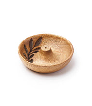 Load image into Gallery viewer, Bhakti Vine Carved Wood Incense Holder