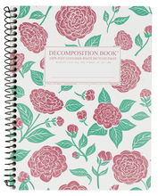 Load image into Gallery viewer, Camellias Spiral Decomposition Notebook