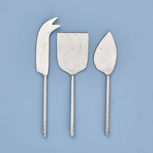 Etched Cheese Knife Set