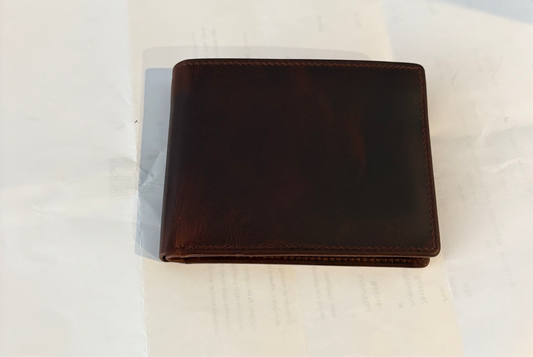 Chocolate Bifold Wallet with Removable ID Holder