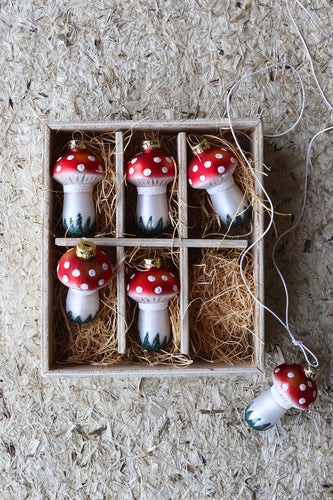 Black Forest Toadstool Mushroom Ornament
